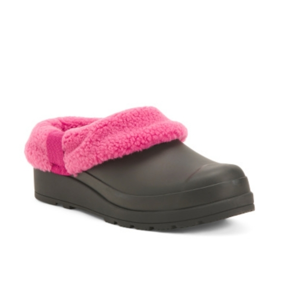 New Hunter Play Sherpa Insulated Clog in Black/Prismatic Pink Combo 🩷 - Picture 1 of 11